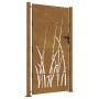 Puerta de jardín acero corten diseño hierba 105x205 cm de vidaXL, Puertas de jardín - Ref: Foro24-153231, Precio: 324,99 €, D...