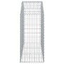 Gabion basket arch shape galvanized iron 150x50x100/120 cm by vidaXL, Pots and planters - Ref: Foro24-153455, Price: 51,75 €,...