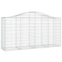 Cesta gaviones forma arco hierro galvanizado 200x50x100/120 cm de vidaXL, Maceteros y jardineras - Ref: Foro24-153395, Precio...