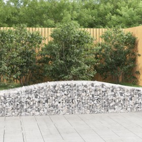 Galvanized iron arch-shaped gabion basket 400x50x40/60 cm by vidaXL, Pots and planters - Ref: Foro24-153412, Price: 77,99 €, ...