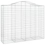 Cesta gaviones forma arco hierro galvanizado 200x50x160/180 cm de vidaXL, Maceteros y jardineras - Ref: Foro24-153398, Precio...