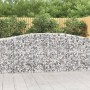 Gabion basket arch shape galvanized iron 400x50x100/120 cm by vidaXL, Pots and planters - Ref: Foro24-153415, Price: 118,98 €...