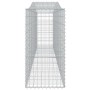 Gabion basket arch shape galvanized iron 400x50x100/120 cm by vidaXL, Pots and planters - Ref: Foro24-153415, Price: 118,98 €...