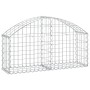 Galvanized iron arch-shaped gabion basket 100x30x40/60 cm by vidaXL, Pots and planters - Ref: Foro24-153422, Price: 32,00 €, ...