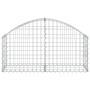 Galvanized iron arch-shaped gabion basket 100x30x40/60 cm by vidaXL, Pots and planters - Ref: Foro24-153422, Price: 32,00 €, ...