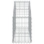 Galvanized iron arch-shaped gabion basket 100x30x40/60 cm by vidaXL, Pots and planters - Ref: Foro24-153422, Price: 32,00 €, ...