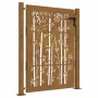 Puerta de jardín acero corten diseño bambú 105x130 cm de vidaXL, Puertas de jardín - Ref: Foro24-153240, Precio: 210,37 €, De...