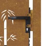 Puerta de jardín acero corten diseño bambú 105x130 cm de vidaXL, Puertas de jardín - Ref: Foro24-153240, Precio: 210,37 €, De...