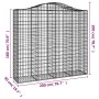 Galvanized iron arch-shaped gabion basket 200x50x180/200 cm by vidaXL, Pots and planters - Ref: Foro24-153399, Price: 86,14 €...