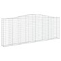 Cesta gaviones forma arco hierro galvanizado 400x30x140/160 cm de vidaXL, Maceteros y jardineras - Ref: Foro24-153407, Precio...