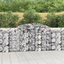 Cesta gaviones forma arco hierro galvanizado 300x50x100/120 cm de vidaXL, Maceteros y jardineras - Ref: Foro24-153515, Precio...