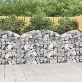 Galvanized iron arch-shaped gabions basket 150x30x100/120 cm by vidaXL, Pots and planters - Ref: Foro24-153445, Price: 47,99 ...