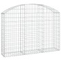 Cesta gaviones forma arco hierro galvanizado 150x30x100/120 cm de vidaXL, Maceteros y jardineras - Ref: Foro24-153445, Precio...