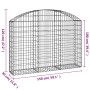 Cesta gaviones forma arco hierro galvanizado 150x30x100/120 cm de vidaXL, Maceteros y jardineras - Ref: Foro24-153445, Precio...