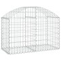 Galvanized iron arch-shaped gabion basket 100x50x60/80 cm by vidaXL, Pots and planters - Ref: Foro24-153433, Price: 30,60 €, ...