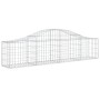 Cesta de gaviones forma arco hierro galvanizado 200x30x40/60 cm de vidaXL, Maceteros y jardineras - Ref: Foro24-153382, Preci...