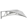 Graues und transparentes Polycarbonat-Türvordach, 350 x 75 cm von vidaXL, Markisen - Ref: Foro24-153592, Preis: 106,13 €, Rab...