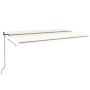 Toldo automático con LED sensor de viento crema 600x350 cm de vidaXL, Toldos - Ref: Foro24-3069252, Precio: 979,07 €, Descuen...