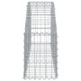 Gabion basket in arched shape, made of galvanized iron, measuring 150x30x40/60 cm. by vidaXL, Pots and planters - Ref: Foro24...