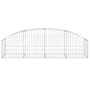 Galvanized iron arch-shaped gabion basket 200x50x40/60 cm by vidaXL, Pots and planters - Ref: Foro24-153472, Price: 44,09 €, ...