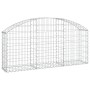 Cesta de gaviones forma arco hierro galvanizado 150x30x60/80 cm de vidaXL, Maceteros y jardineras - Ref: Foro24-153443, Preci...