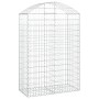 Cesta gaviones forma arco hierro galvanizado 100x50x140/160 cm de vidaXL, Maceteros y jardineras - Ref: Foro24-153437, Precio...