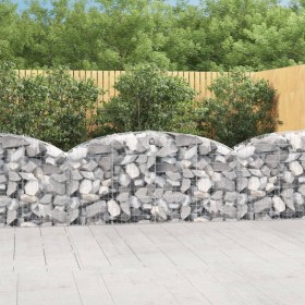 Galvanized iron arch-shaped gabion basket 200x50x80/100cm by vidaXL, Pots and planters - Ref: Foro24-153474, Price: 58,99 €, ...