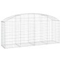 Galvanized iron arch-shaped gabion basket 200x50x80/100cm by vidaXL, Pots and planters - Ref: Foro24-153474, Price: 58,56 €, ...