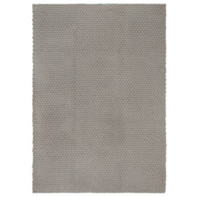 Alfombra rectangular algodón gris 160x230 cm de vidaXL, Alfombras - Ref: Foro24-345122, Precio: 83,99 €, Descuento: %