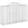 Cesta gaviones forma arco hierro galvanizado 200x50x120/140 cm de vidaXL, Maceteros y jardineras - Ref: Foro24-153496, Precio...