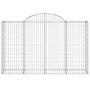 Cesta gaviones forma arco hierro galvanizado 200x50x120/140 cm de vidaXL, Maceteros y jardineras - Ref: Foro24-153496, Precio...