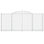 Cesta gaviones forma arco hierro galvanizado 300x30x120/140 cm de vidaXL, Maceteros y jardineras - Ref: Foro24-153506, Precio...