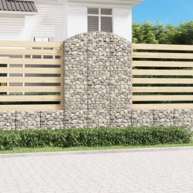 Gabion Korbbogen Form verzinktes Eisen 150x50x220/240 cm von vidaXL, Töpfe und Pflanzgefäße - Ref: Foro24-153461, Preis: 87,9...