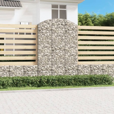 Gabion Korbbogen Form verzinktes Eisen 150x50x220/240 cm von vidaXL, Töpfe und Pflanzgefäße - Ref: Foro24-153461, Preis: 86,9...