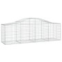 Cesta de gaviones forma arco hierro galvanizado 200x50x60/80 cm de vidaXL, Maceteros y jardineras - Ref: Foro24-153393, Preci...