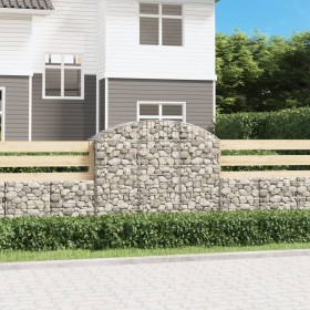 Gabion Korbbogen Form verzinktes Eisen 150x50x120/140 cm von vidaXL, Töpfe und Pflanzgefäße - Ref: Foro24-153456, Preis: 57,9...