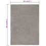 Alfombra rectangular algodón gris 160x230 cm de vidaXL, Alfombras - Ref: Foro24-345122, Precio: 83,31 €, Descuento: %