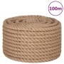 Jute rope 100 m long and 16 mm thick by vidaXL, Ropes and metal cords - Ref: Foro24-153763, Price: 89,43 €, Discount: %