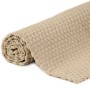 Rectangular natural cotton rug 200x300 cm by vidaXL, Rugs - Ref: Foro24-345114, Price: 173,86 €, Discount: %