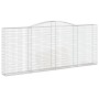 Cesta gaviones forma arco hierro galvanizado 400x30x160/180 cm de vidaXL, Maceteros y jardineras - Ref: Foro24-153528, Precio...