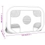 Soccer goal with polyester target 120x80x80cm by vidaXL, soccer goals - Ref: Foro24-93761, Price: 38,77 €, Discount: %