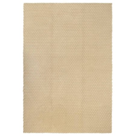 Alfombra rectangular algodón natural 160x230 cm de vidaXL, Alfombras - Ref: Foro24-345112, Precio: 84,01 €, Descuento: %