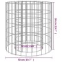 Galvanized iron gabion brazier Ø50 cm by vidaXL, Chimneys - Ref: Foro24-153558, Price: 48,99 €, Discount: %