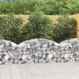 Galvanized iron arch-shaped gabion basket 150x50x60/80 cm by vidaXL, Pots and planters - Ref: Foro24-153453, Price: 39,91 €, ...