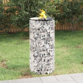 Galvanized iron gabion brazier Ø50 cm by vidaXL, Chimneys - Ref: Foro24-153559, Price: 49,03 €, Discount: %