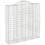 Cesta gaviones forma arco hierro galvanizado 200x50x200/220 cm de vidaXL, Maceteros y jardineras - Ref: Foro24-153500, Precio...