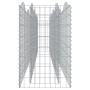 Gabion flowerbed in arched shape, made of galvanized iron, 400x50x100cm. by vidaXL, Pots and planters - Ref: Foro24-153547, P...