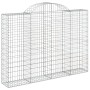 Cesta gaviones forma arco hierro galvanizado 200x30x140/160 cm de vidaXL, Maceteros y jardineras - Ref: Foro24-153487, Precio...