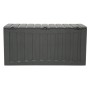 Black polypropylene storage box 118x53x57 cm by vidaXL, Storage baskets - Ref: Foro24-153887, Price: 83,80 €, Discount: %