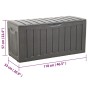 Black polypropylene storage box 118x53x57 cm by vidaXL, Storage baskets - Ref: Foro24-153887, Price: 83,80 €, Discount: %